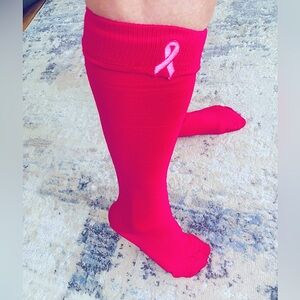 Breast cancer awareness socks